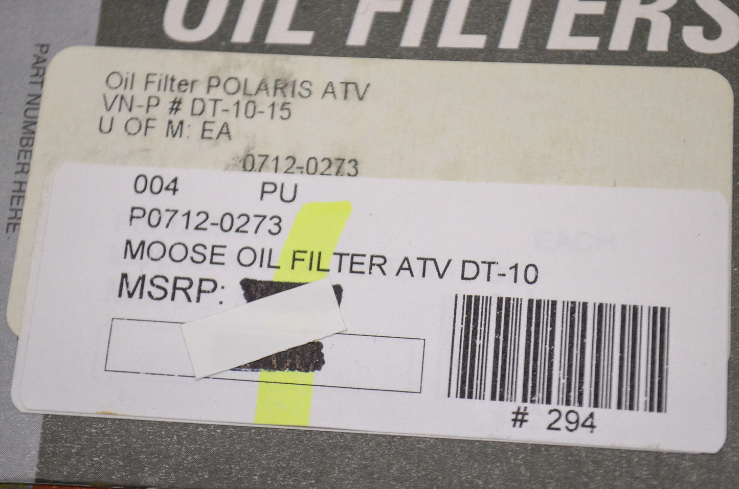 New Moose Stainless Steel Replacement Oil Filter Polaris ATV