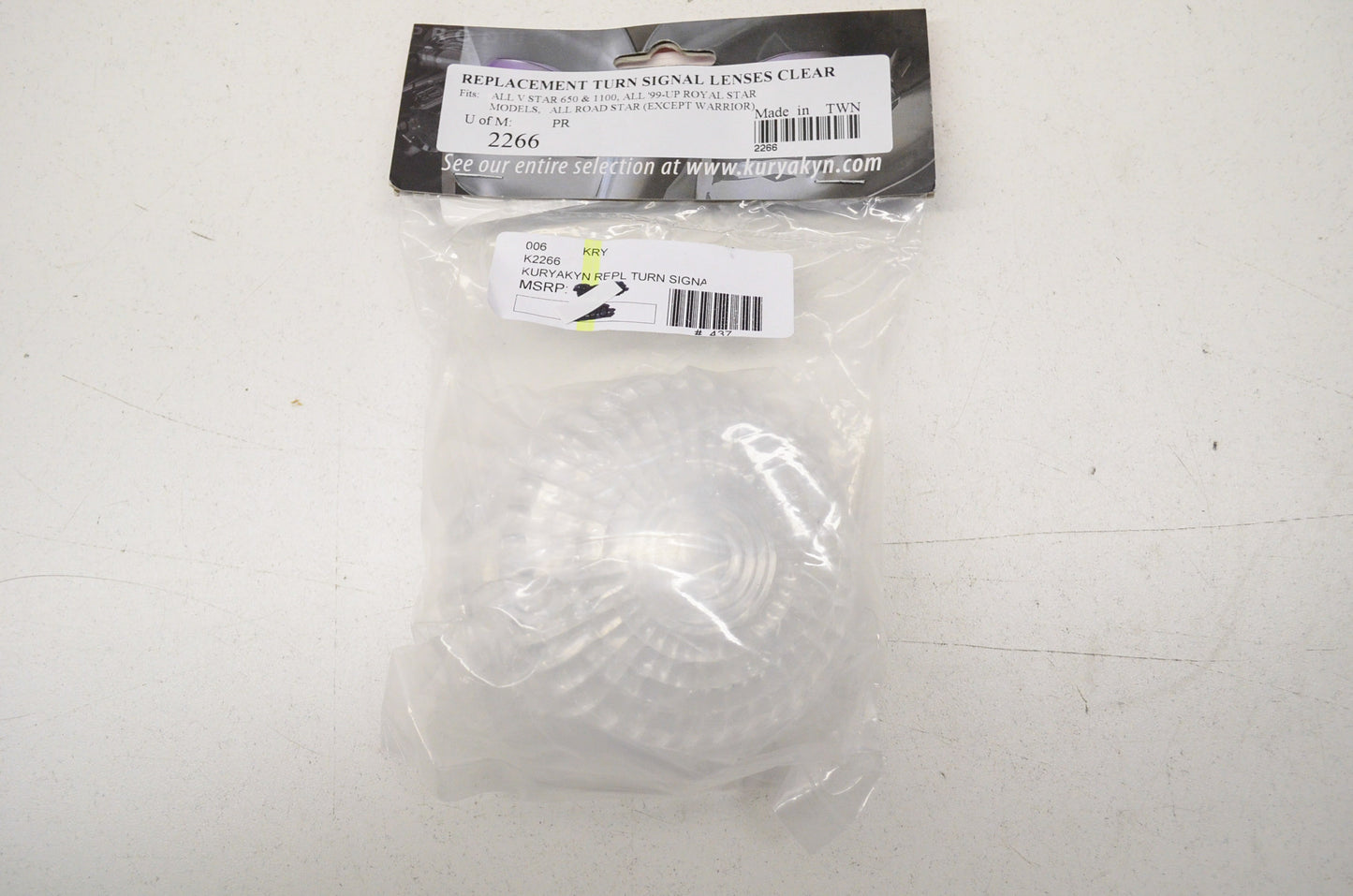 Clear Replacement Turn Signal Lens Pair V Star Royal Star Road Star NOS