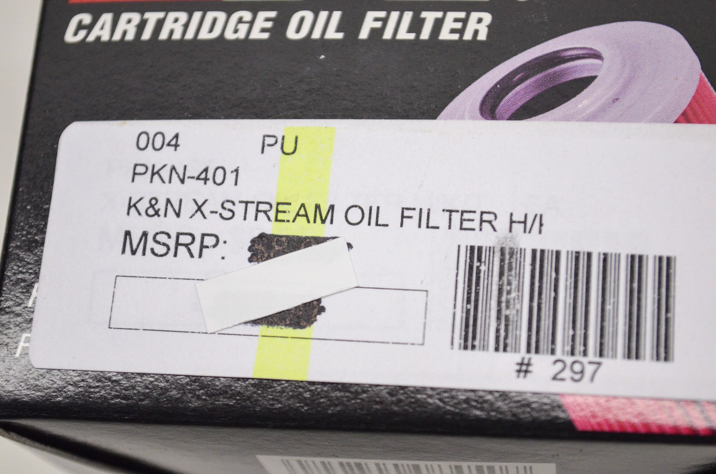 K&N KN-401 X Stream Cartridge Oil Filter Kawasaki NOS