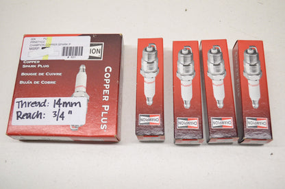 New Champion Copper Plus 954 Spark Plugs QTY 4 14mm 3/4' Reach