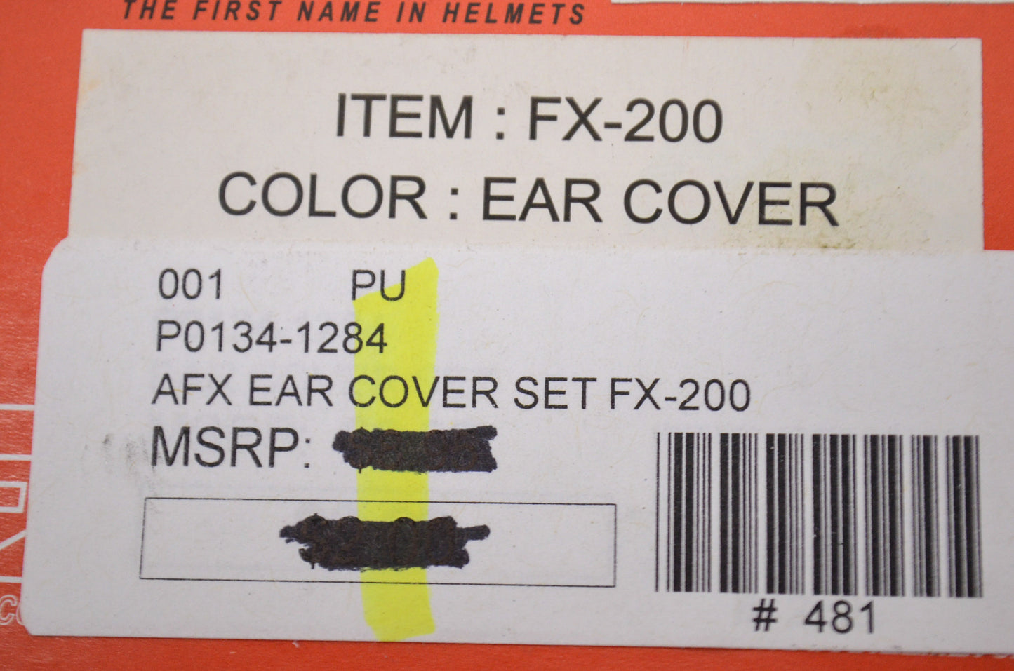New AFX Black Ear Cover Set