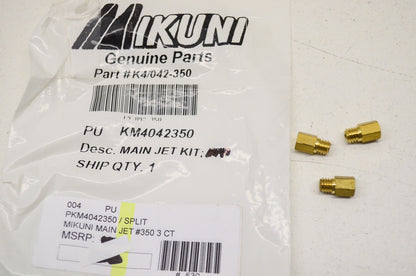 New Mikuni Main Jet #350 3Pk