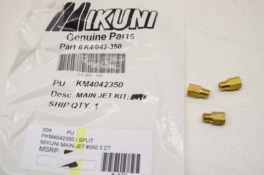 New Mikuni Main Jet #350 3Pk