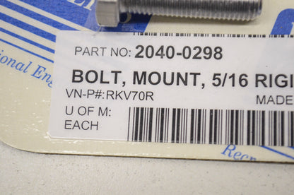 New Weekend Concepts Mount Bolt 5/16 Rigid
