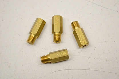 New A-Bax Precision Brass Main Jets QTY 4 Hex Head Keihin Carbs CR 115