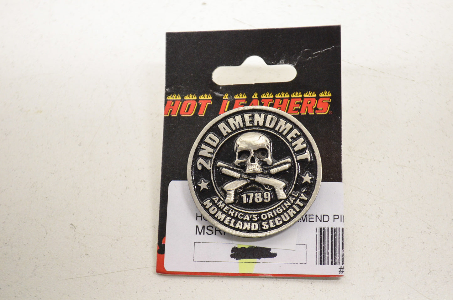 New Hot Leathers 2nd Amendment 1789 Homeland Security Pewter Pin