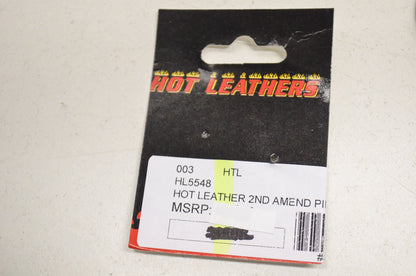 New Hot Leathers 2nd Amendment 1789 Homeland Security Pewter Pin