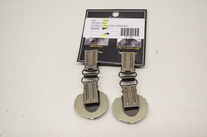 Front Boot Lace Clip Pair Skull & Bones NOS