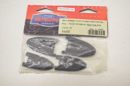 New Kuryakyn Replacement Rubber Pilot Stirrup Shifter Peg 4Pk