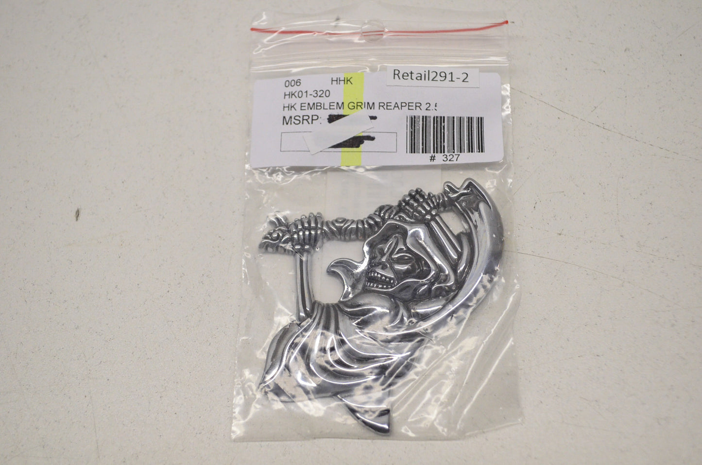 New Highway Hawk Grim Reaper Emblem 3x2in