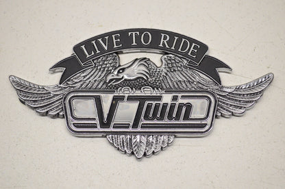 New Highway Hawk Large Live To Ride Emblem 4.25x2.25in
