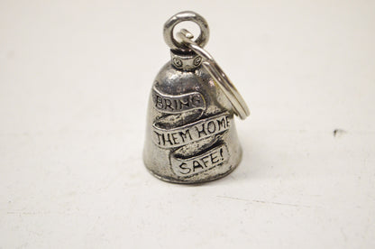 New Guardian Bell Support Our Troops Bell W/ Velvet Bag