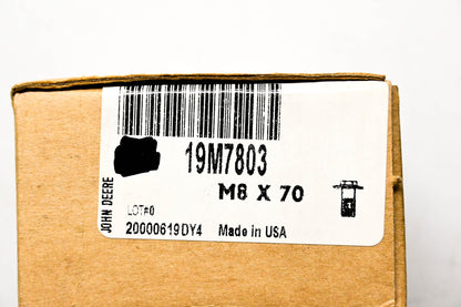 New OEM John Deere 19M7803 Screw M8 x 70 NOS