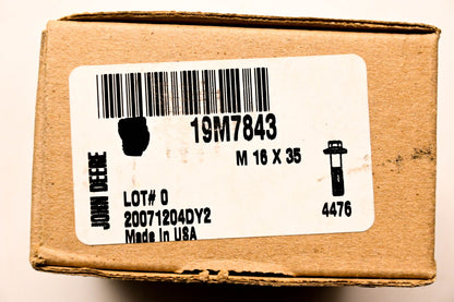 New OEM John Deere 19M7843 Screw M16 x 35 NOS