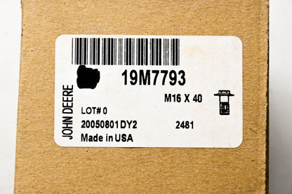 New OEM John Deere 19M7793 Screw M16 x 40 NOS
