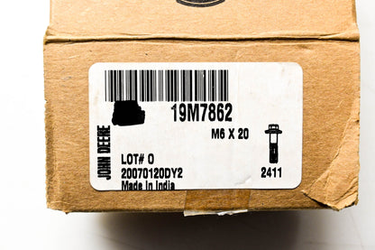 New OEM John Deere 19M7862 Screws M6 x 20 Qty 2 NOS