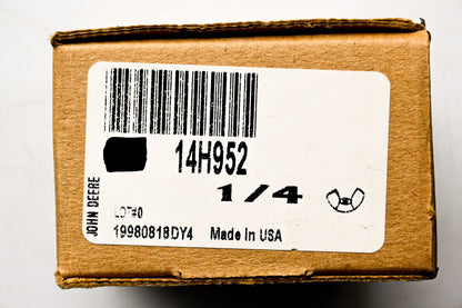 New OEM John Deere 14H952 Wing Nuts 1/4 Qty 2 NOS
