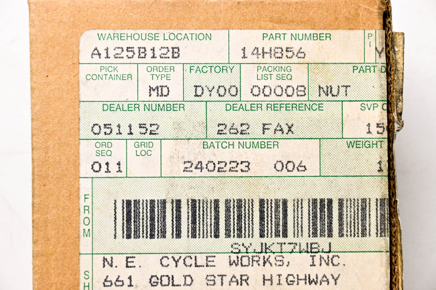 New OEM John Deere 14H856 Nuts 1/2 Qty 2 NOS