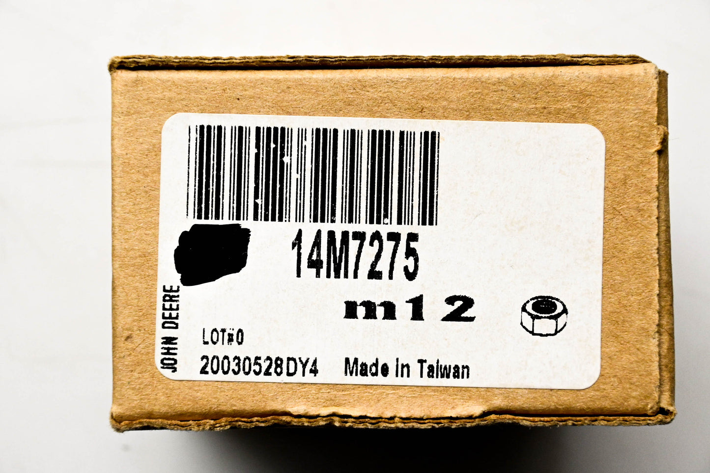 New OEM John Deere 14M7275 Nuts M12 Qty 2 NOS
