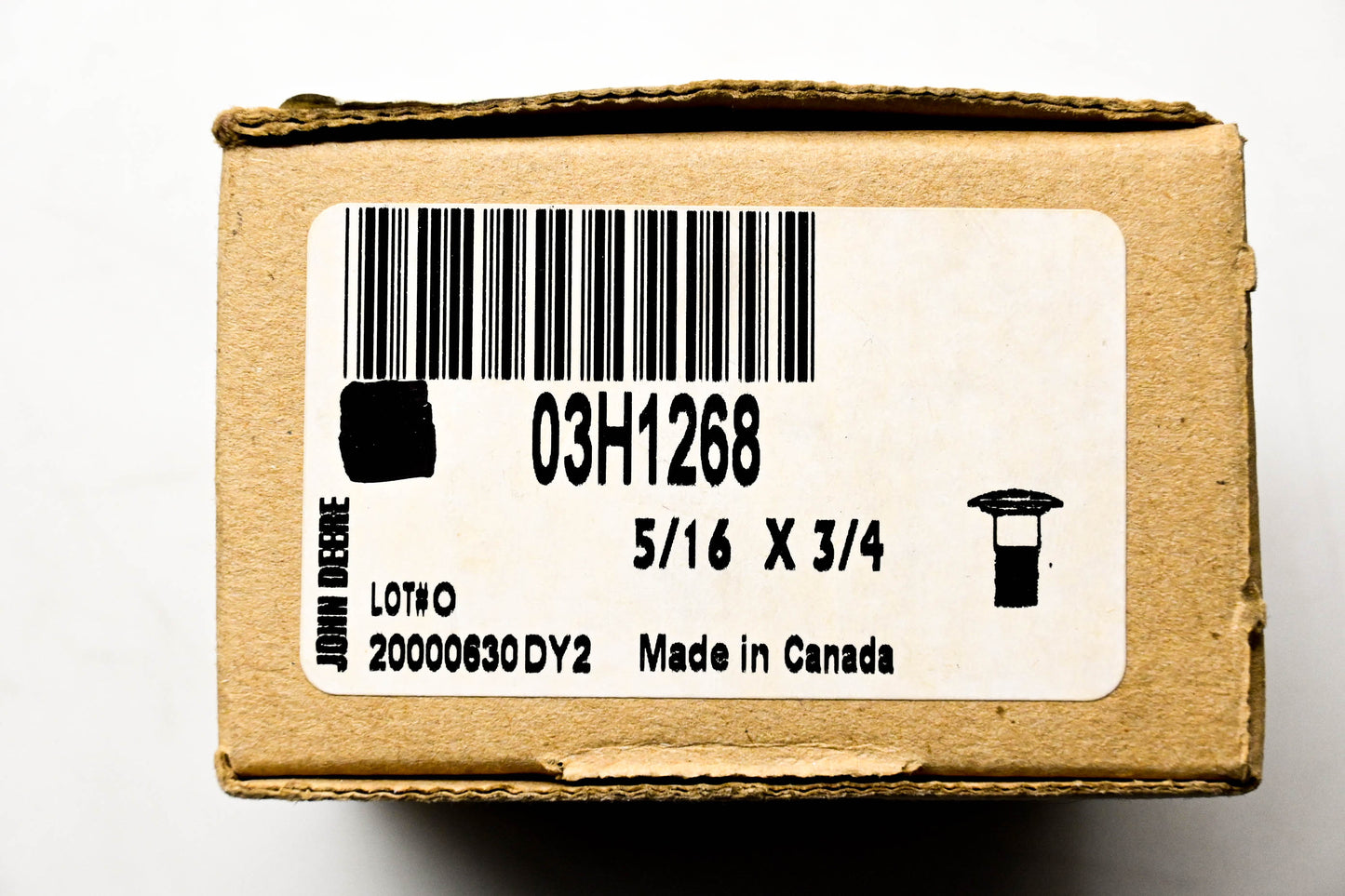 New OEM John Deere 03H1268 Bolts Qty 2 NOS