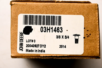 New OEM John Deere 03H1463 Bolts 3/8 x 3/4 Qty 2 NOS