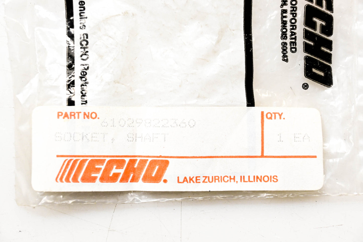 New OEM Echo 61029822360 Socket Shaft NOS