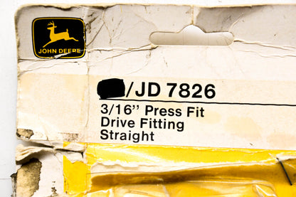New OEM John Deere JD7826 Drive Fittings Qty 4 NOS