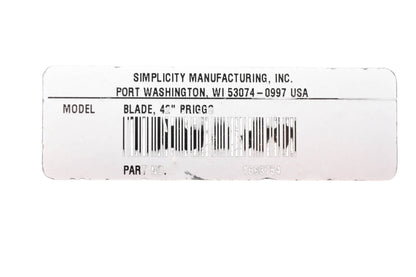 Simplicity Manufacturing 1693754, 1694147 Blade 42" & Hitch NOS