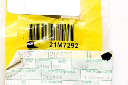 New OEM John Deere 21M7292 Screws Qty 2 NOS