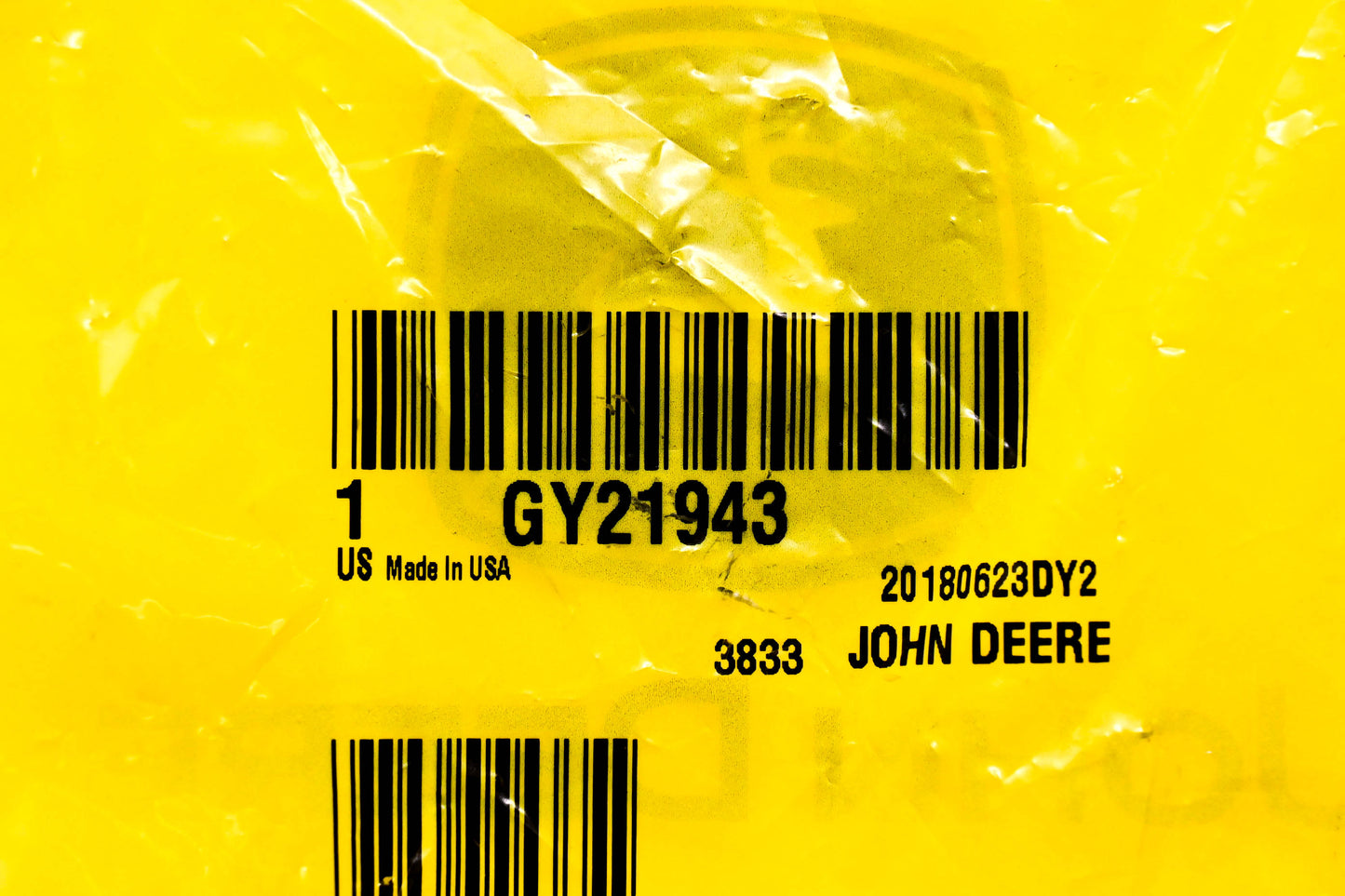 New OEM John Deere GY21943 Brake Pad NOS