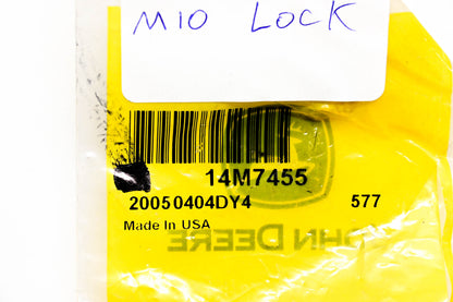New OEM John Deere 14M7455 Lock Nut NOS