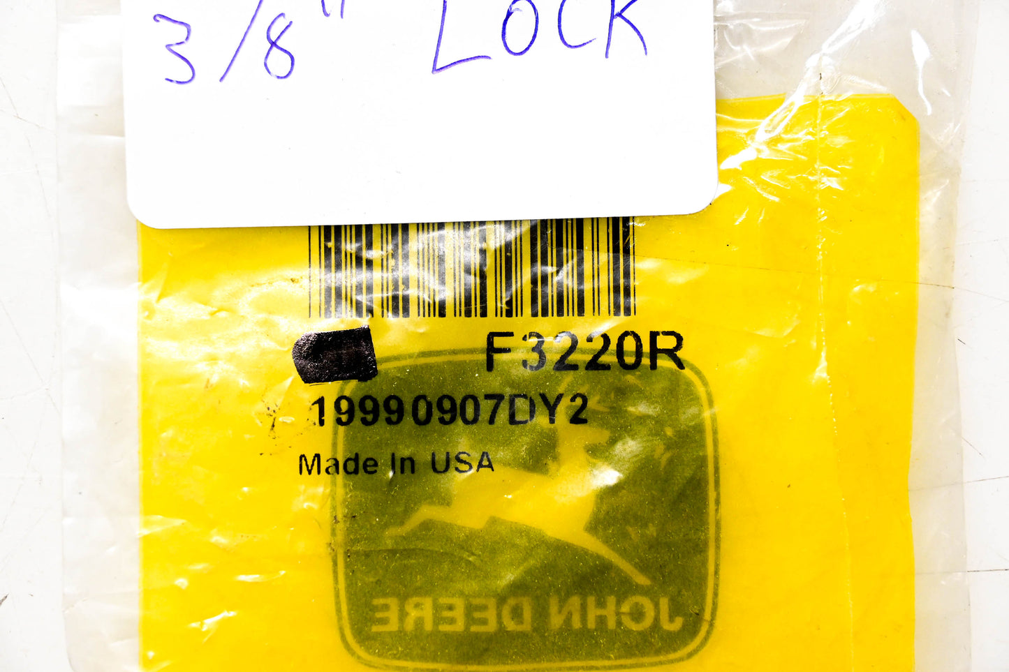 New OEM John Deere F3220R Lock Nut NOS