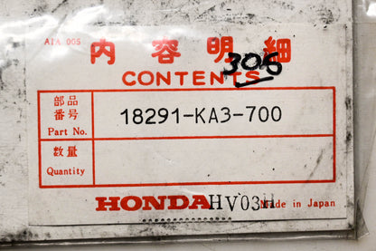 New OEM Honda 18291-KA3-700 Exhaust Pipe Joint Gasket NOS