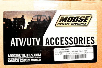 Moose Utility Division 4505-0398 Kawasaki Mule Winch Mount Kit NOS