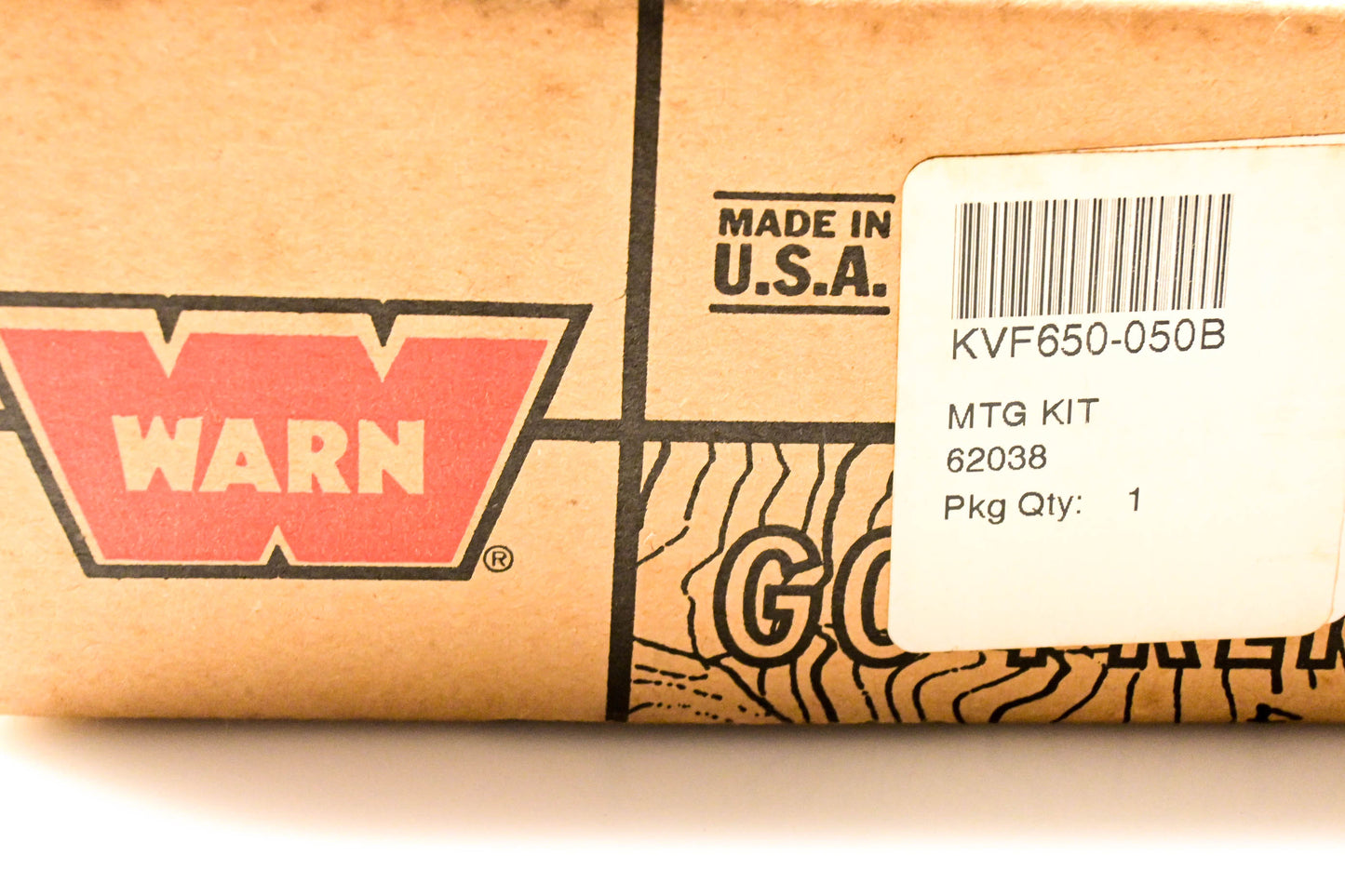 Warn KVF650-050B, 62038 Winch Mount Kit NOS