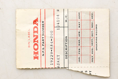 New OEM Honda 19229-KA4-000 Water Pump Gasket NOS