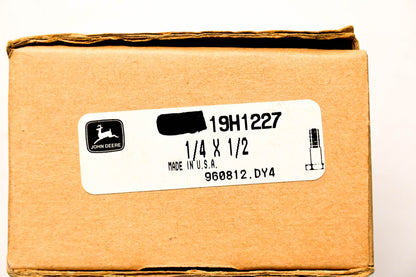New OEM John Deere 19H1227 Cap Screws 1/4 x 1/2 Qty 2 NOS