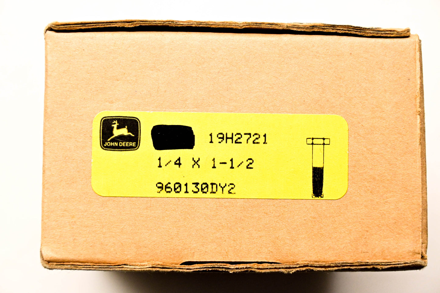 New OEM John Deere 19H2721 Cap Screws 1/4 x 1-1/2 Qty 2 NOS