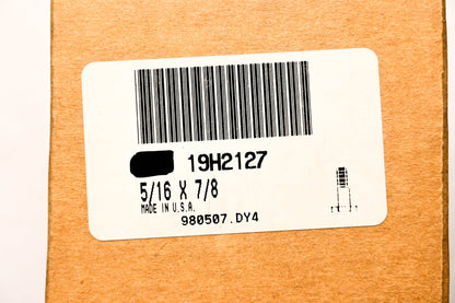 New OEM John Deere 19H2127 Cap Screws 5/16 x 7/8 Qty 2 NOS