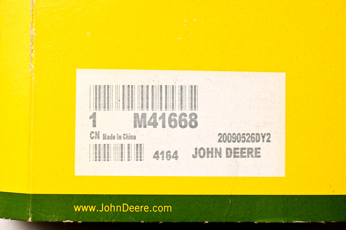 New OEM John Deere M41668 Deck Belt NOS