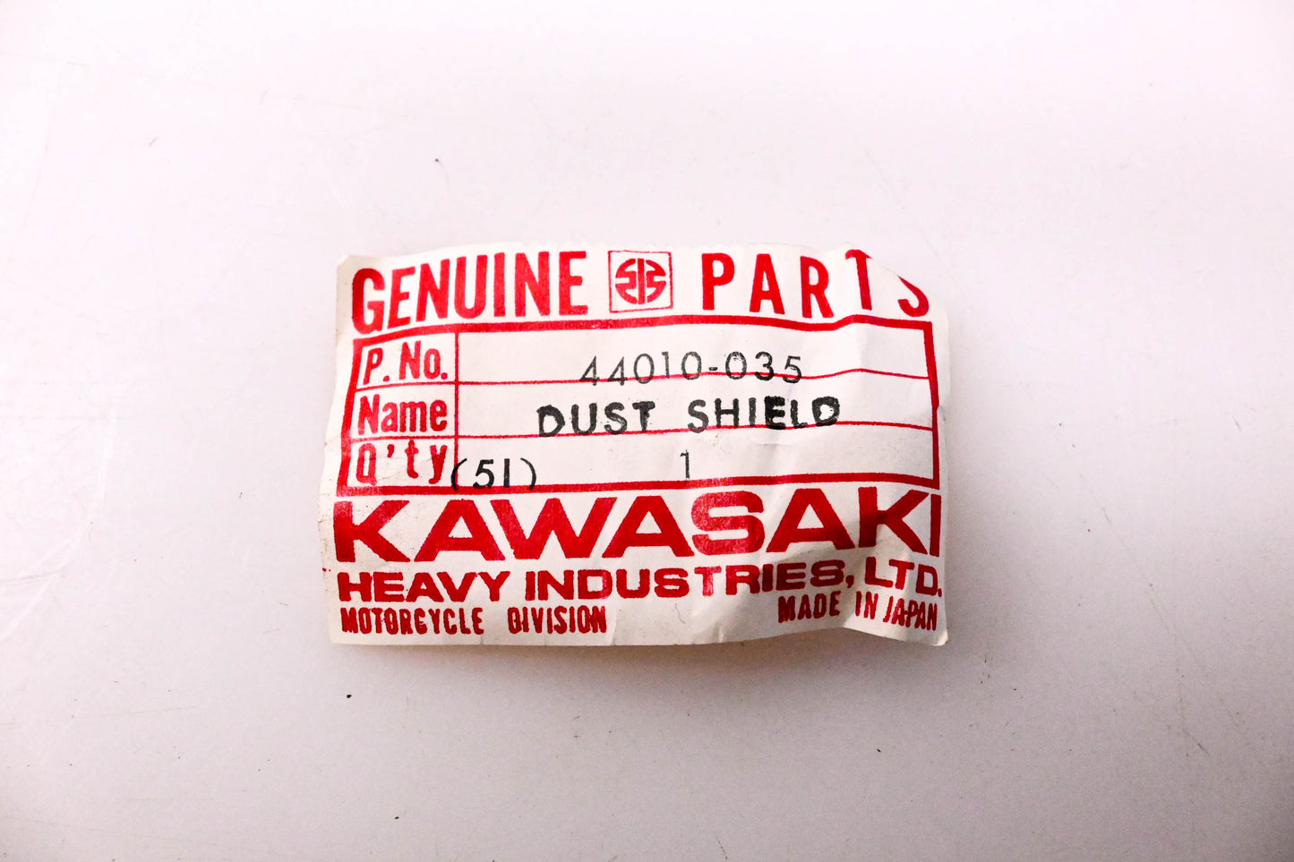 New OEM Kawasaki 44010-035 Dust Shield NOS