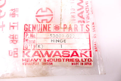 New OEM Kawasaki 53009-022 Black Seat Hinge NOS