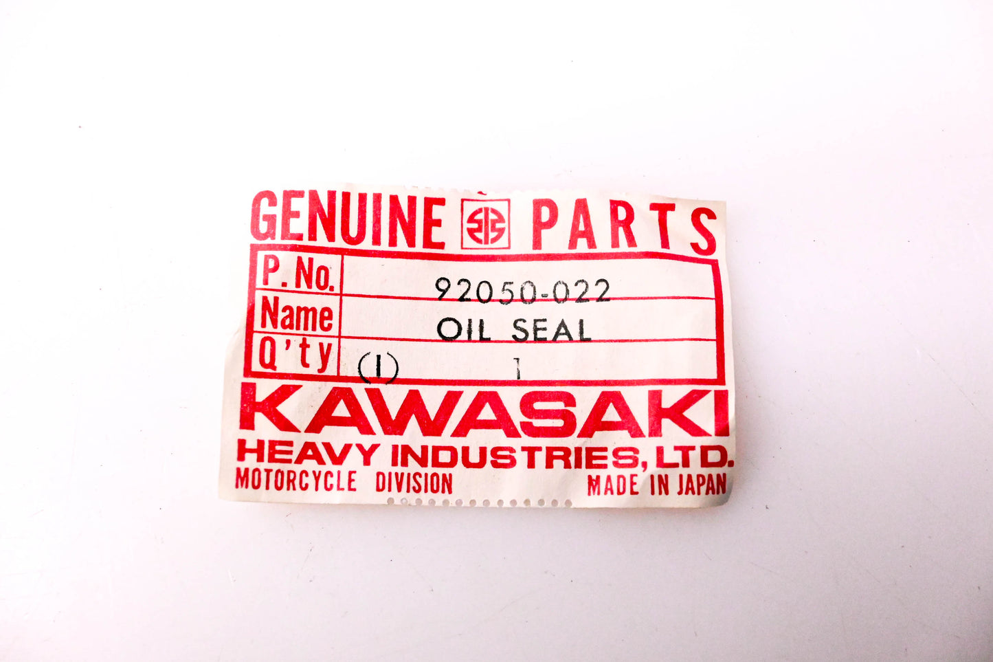 New OEM Kawasaki 92050-022 TC255210 Oil Seal NOS