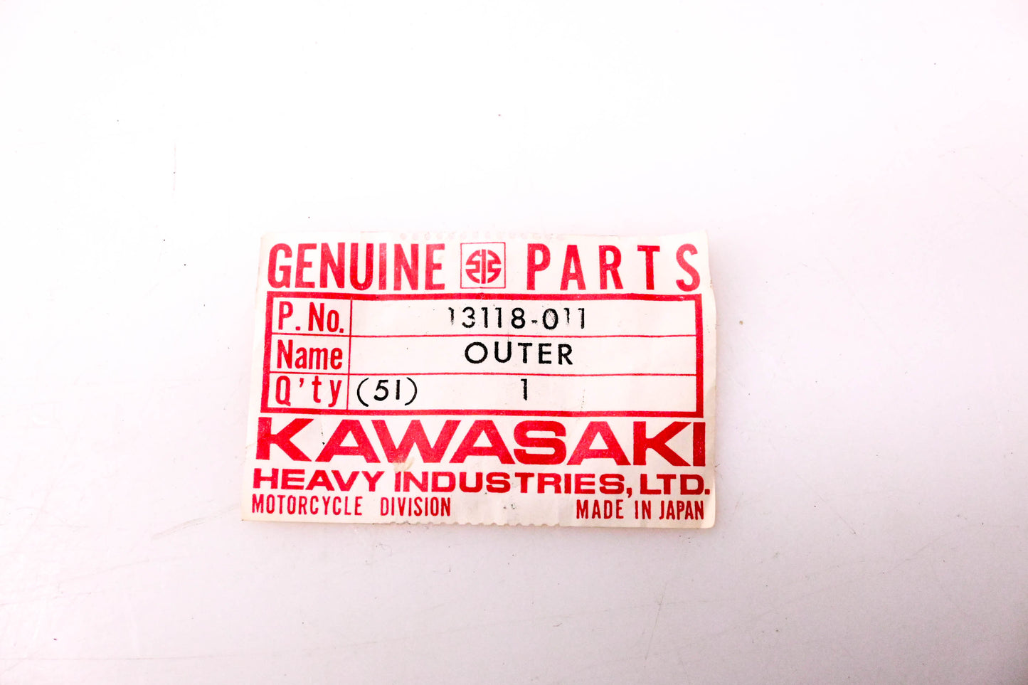 New OEM Kawasaki 13118-011 Outer Clutch Release NOS