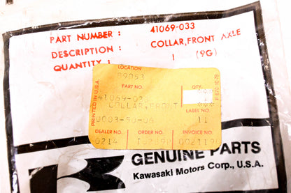 New OEM Kawasaki 41069-033 Front Axle Collar NOS