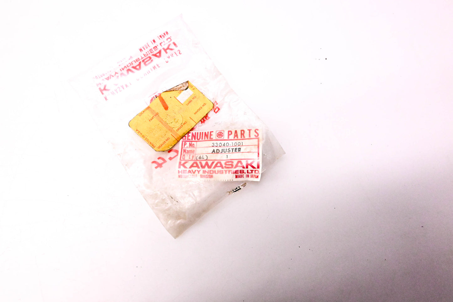 New OEM Kawasaki 33040-1001 Adjuster NOS