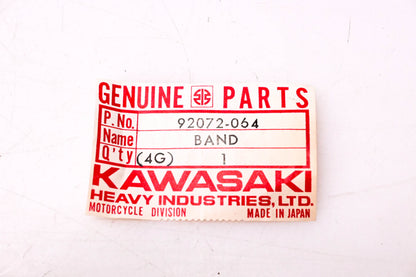 New OEM Kawasaki 92072-064 Fuel Tank Band NOS