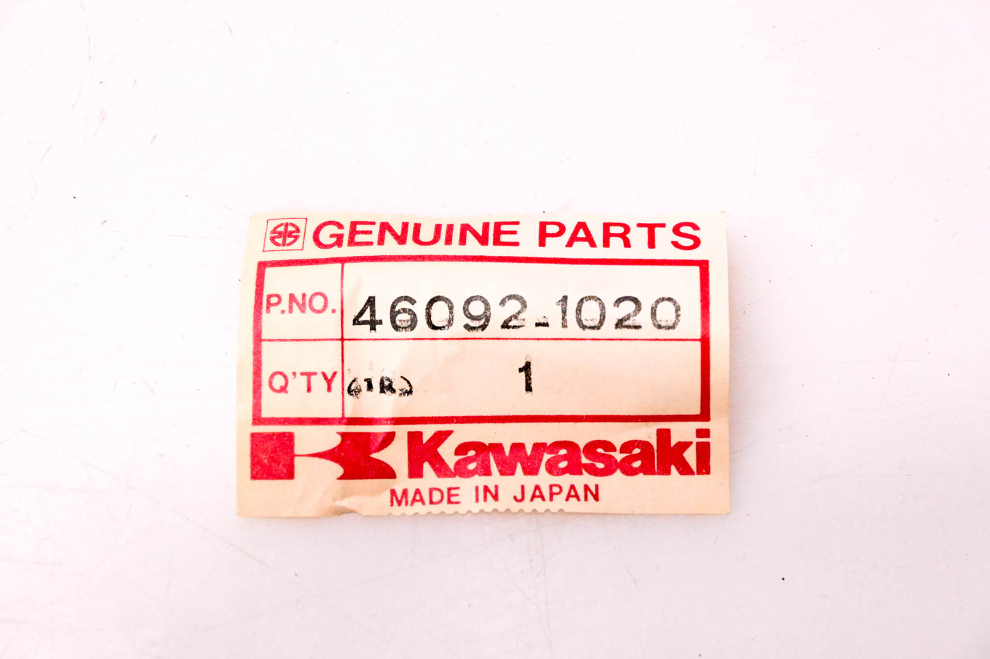 New OEM Kawasaki 46092-1020 Right Hand Side Lever NOS