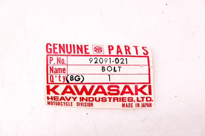 New OEM Kawasaki 92091-021 Engine Mount Bolt 8X270 NOS