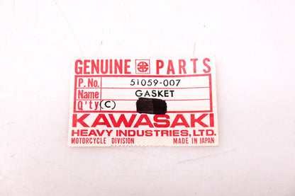 New OEM Kawasaki 51059-007 Fuel Tank Cap Gasket NOS